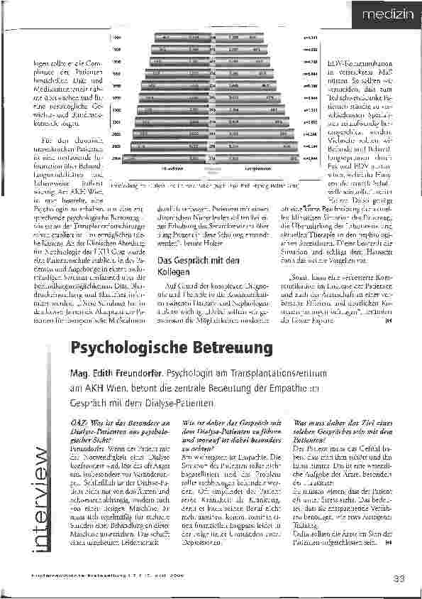 Vorschauseite 2: Im Gespräch mit dem Dialyse-Patienten