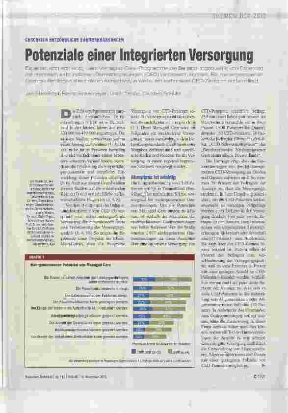 Vorschauseite 1: Potenziale einer Integrierten Versorgung