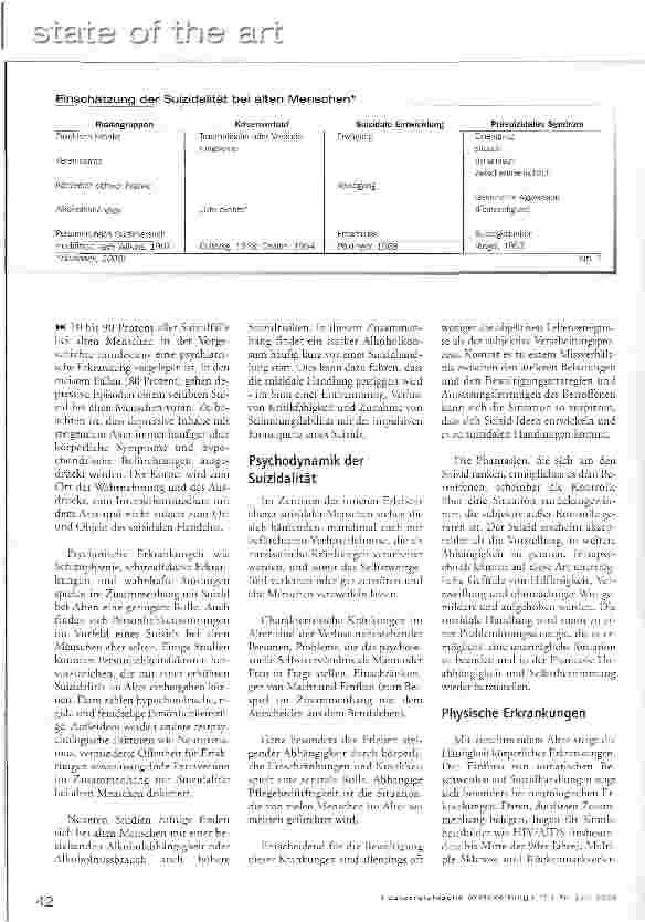 Vorschauseite 4: Suizid des alten Menschen