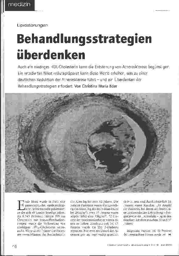 Vorschauseite 1: Lipidstörungen - Behandlungsstrategien überdenken