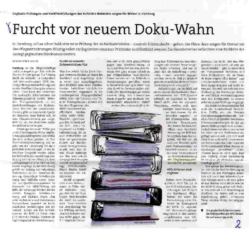 Vorschauseite 1: Furcht vor neuem Doku-Wahn