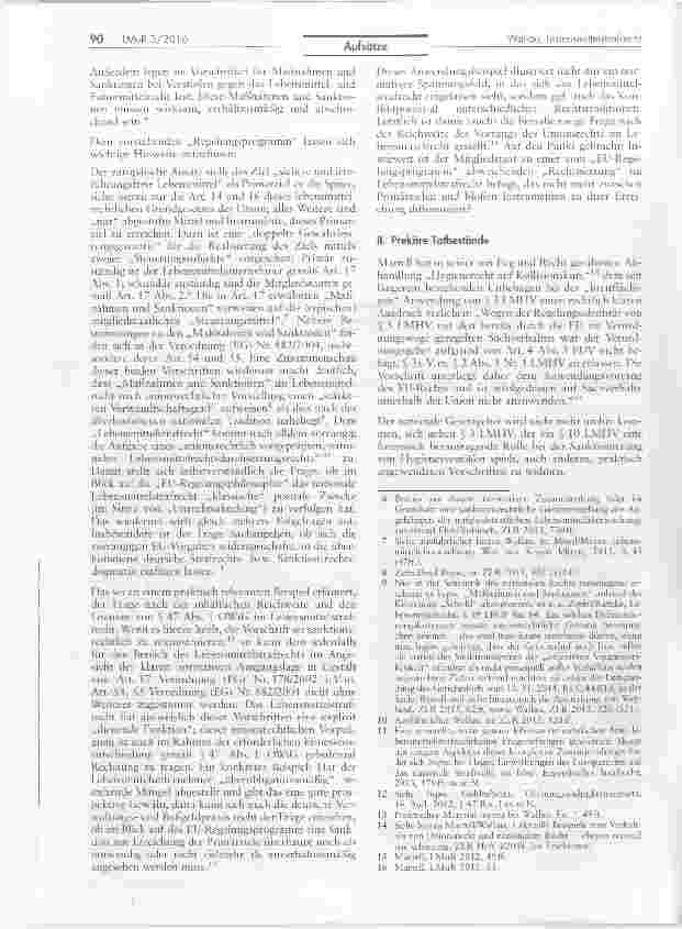 Vorschauseite 2: Lebensmittelstrafrecht einige anstehende und künftige Fragestellungen