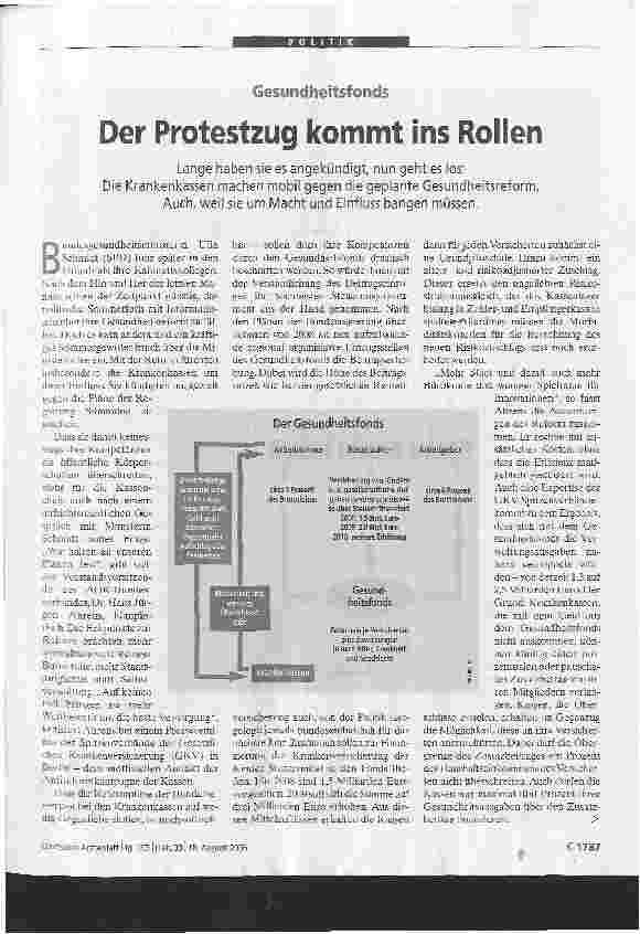 Vorschauseite 1: Der Protestzug kommt ins Rollen