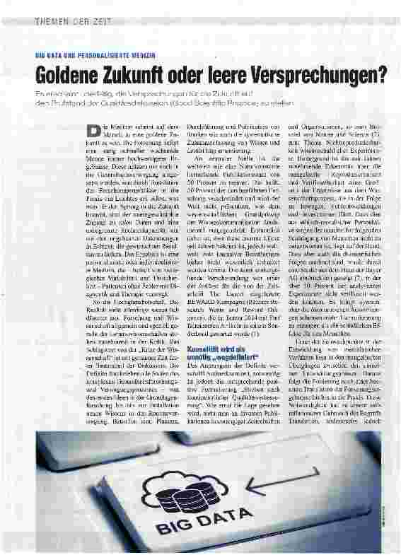 Vorschauseite 1: Goldene Zukunft oder leere Versprechungen?
