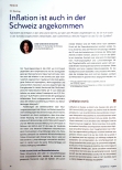 Vorschauseite 1: Inflation ist auch in der Schweiz angekommen.
