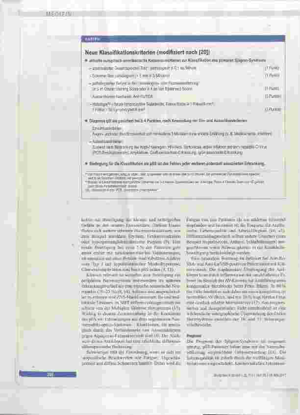 Vorschauseite 3: Diagnostik und Therapie des Sjögren-Syndroms