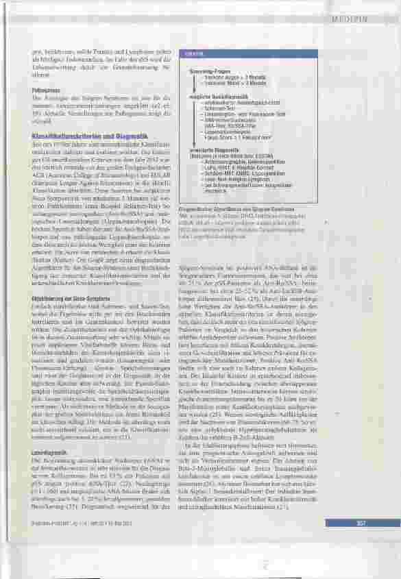 Vorschauseite 4: Diagnostik und Therapie des Sjögren-Syndroms