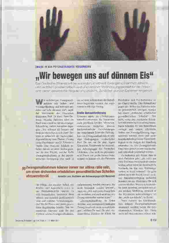 Vorschauseite 1: Wir bewegen uns auf dünnem Eis