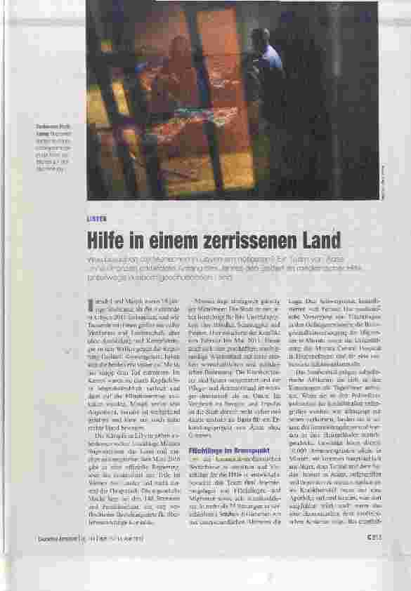 Vorschauseite 1: Hilfe in einem zerrissenen Land