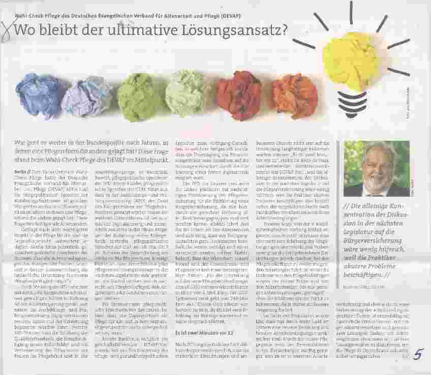 Vorschauseite 1: Wo bleibt der ultimative Lösungsansatz?