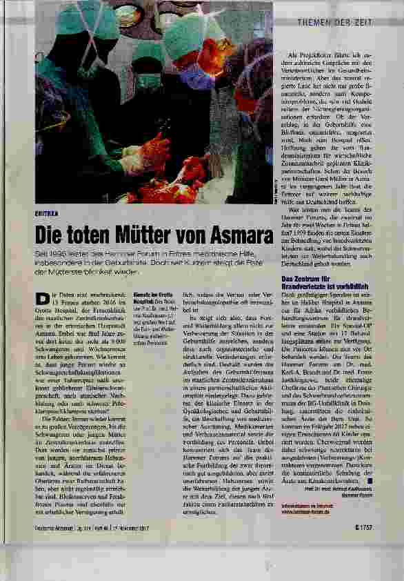 Vorschauseite 1: Die toten Mütter von Asmara