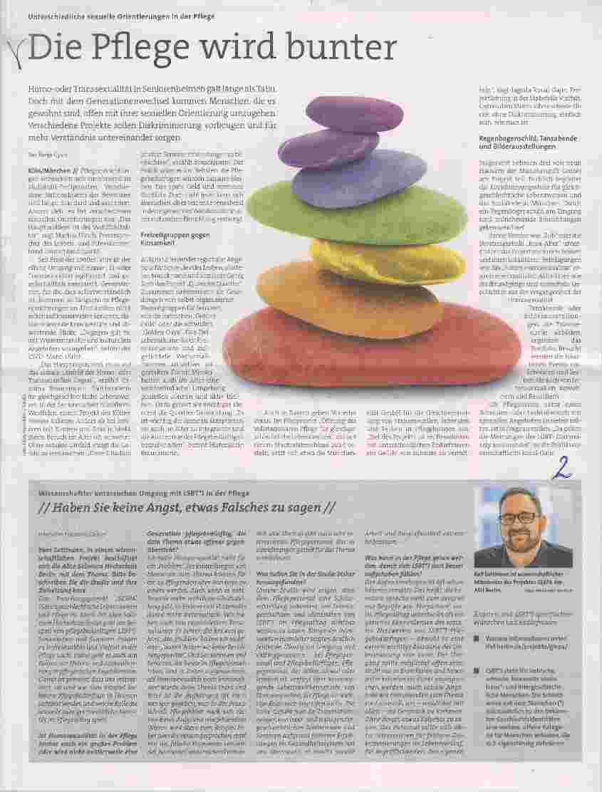 Vorschauseite 1: Die Pflege wird bunter
