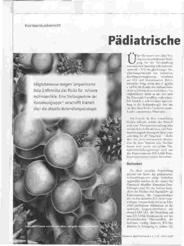 Vorschauseite 1: Pädiatrische Asthmatherapie
