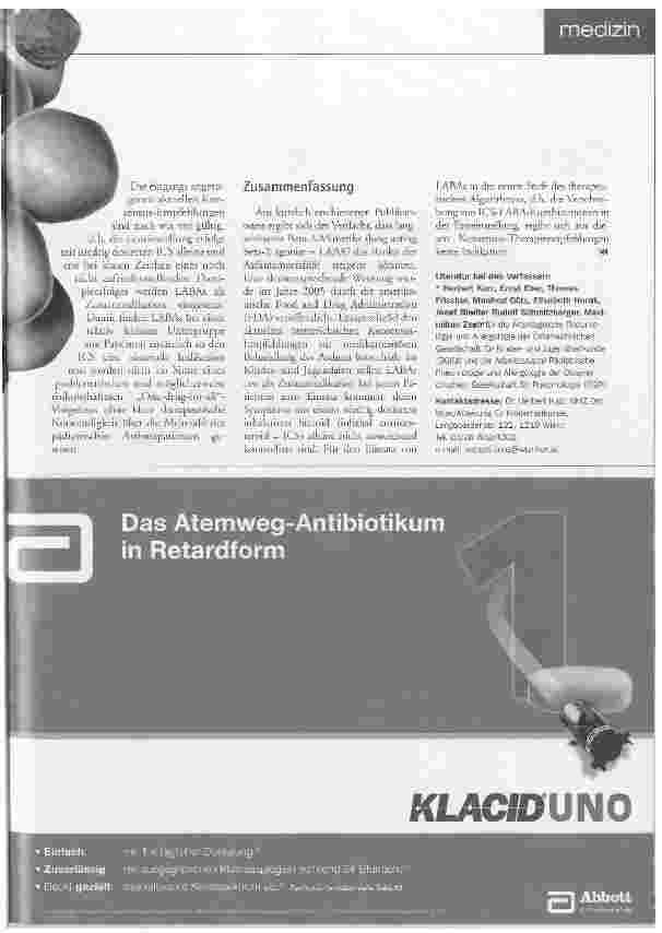 Vorschauseite 4: Pädiatrische Asthmatherapie