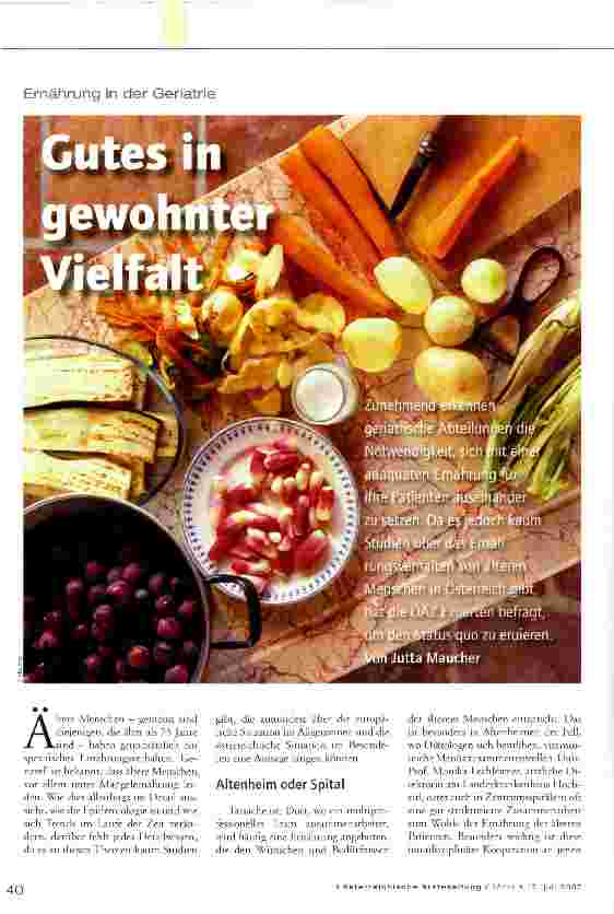 Vorschauseite 1: Gutes in gewohnter Vielfalt
