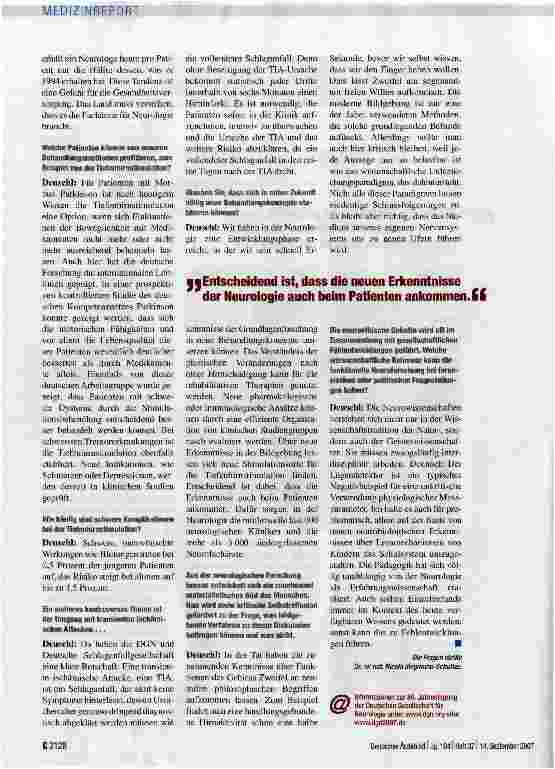 Vorschauseite 3: Mit großer Dynamik zu neuen Therapiekonzepten