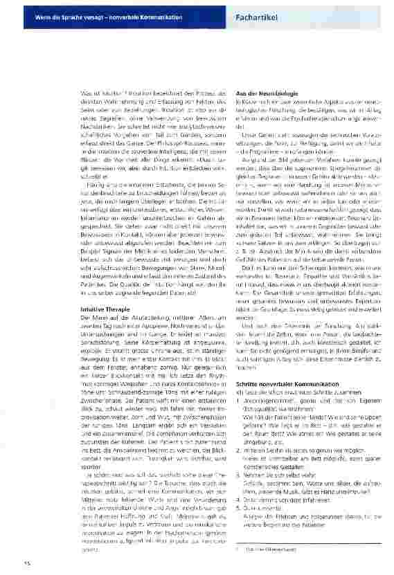 Vorschauseite 4: Wenn die Sprache versagt -nonverbale Kommunikation