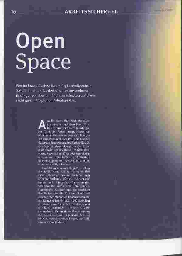 Vorschauseite 1: Open Space