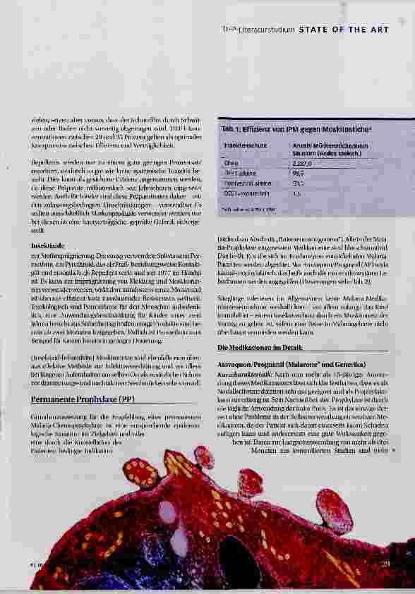 Vorschauseite 2: Malaria-Prophylaxe