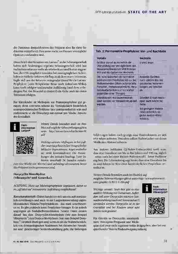 Vorschauseite 4: Malaria-Prophylaxe