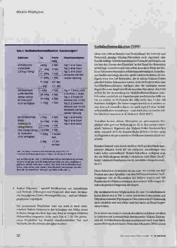 Vorschauseite 5: Malaria-Prophylaxe