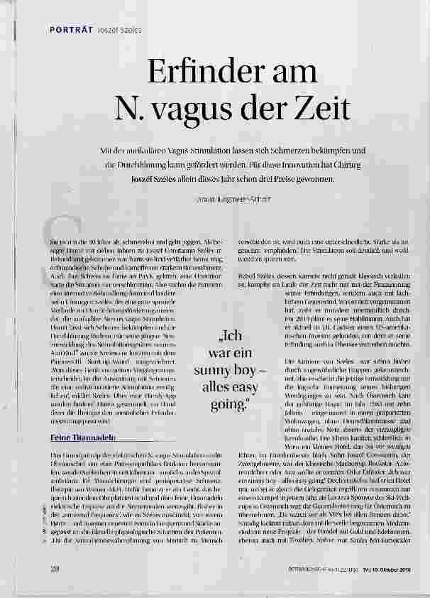 Vorschauseite 1: Erfinder am N. vagus der Zeit