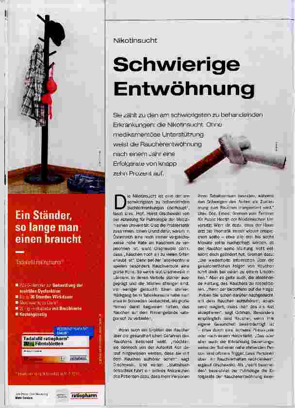 Vorschauseite 1: Schwierige Entwöhnung