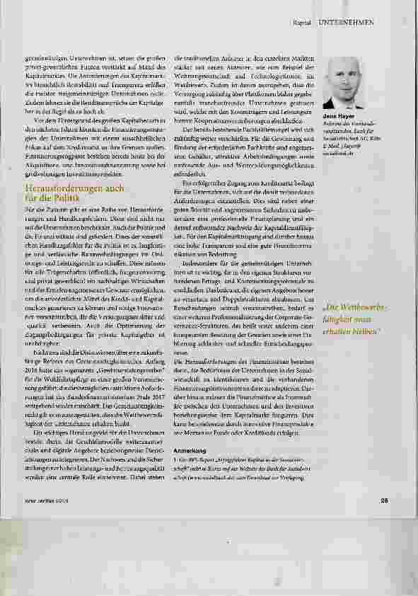 Vorschauseite 3: Der Zugang zu Kapital als kritischer Erfolgsfaktor