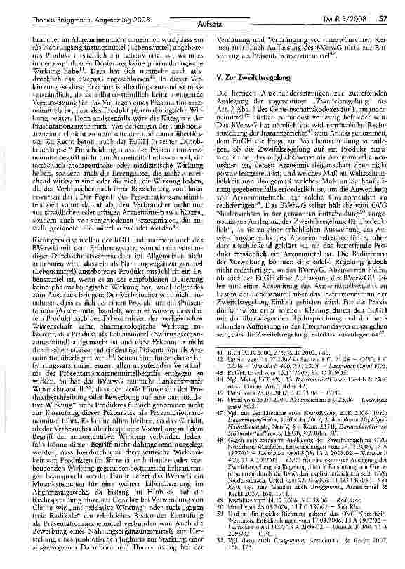 Vorschauseite 5: Abgrenzung 2008 - Aktuelles zur Unterscheidung von Arzneimitteln und Lebensmitteln