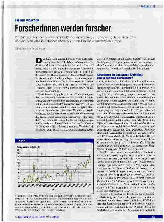 Vorschauseite 1: Forscherinnen werden forscher