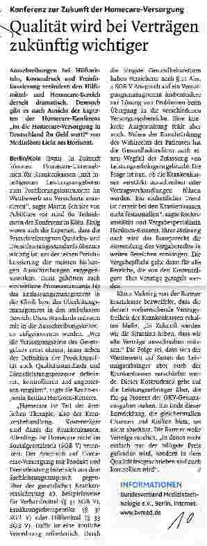 Vorschauseite 1: Qualität wird bei Verträgen zukünftig wichtiger