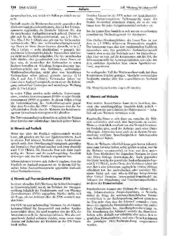 Vorschauseite 2: Werbung für Lebensmittel unklarer Herkunft: Rechercheund Vollstreckungsmöglichkeiten