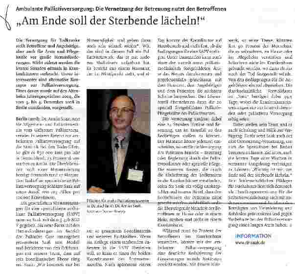 Vorschauseite 1: Am Ende soll der Sterbende lächeln