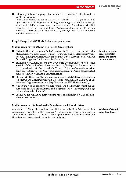 Vorschauseite 3: Beraterbrief Pflege Heft 12-2024