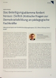 Vorschauseite 1: Das Beteiligungsdilemma fordert heraus: (Selbst-)Kritische Fragen zur Demokratiebildung an pädagogische Fachkräfte
