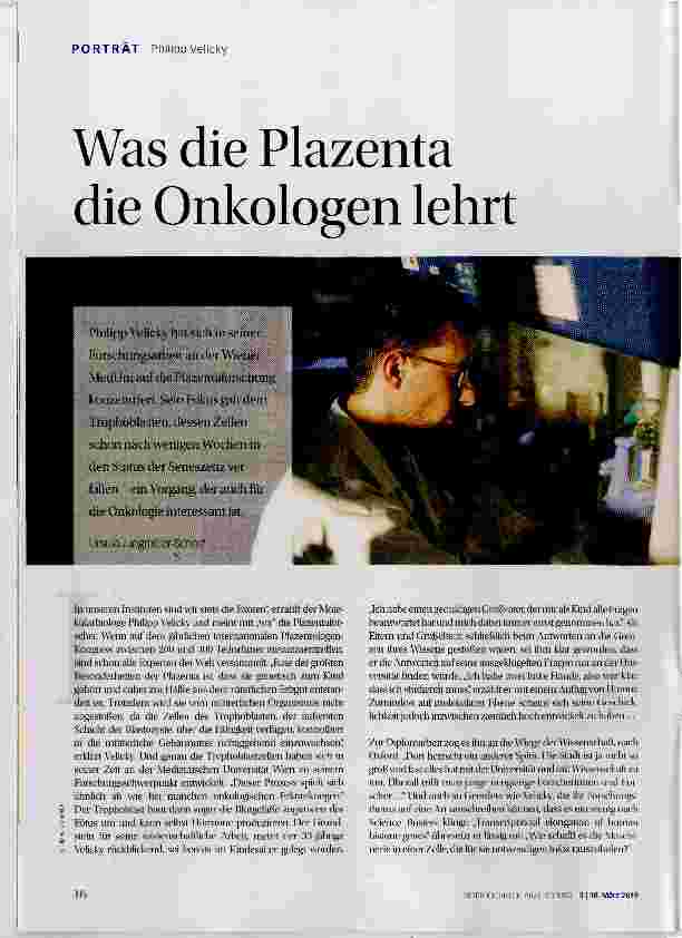 Vorschauseite 1: Was die Plazenta die Onkologen lehrt