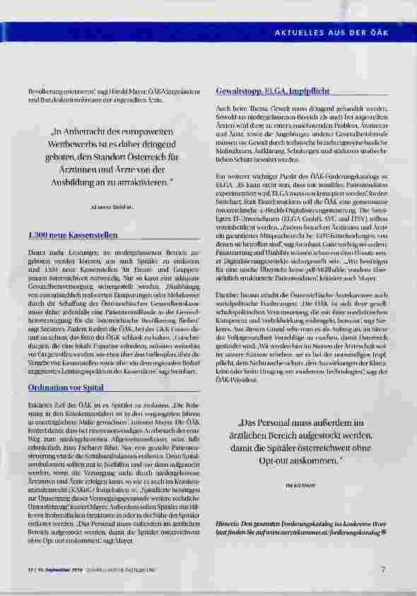 Vorschauseite 2: Gegen Stillstand