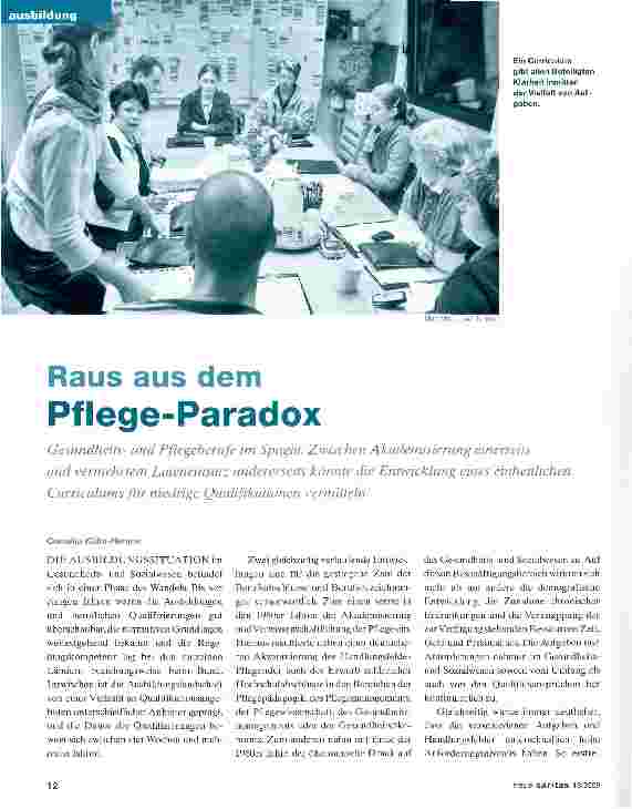 Vorschauseite 1: Raus aus dem Pflege-Paradox