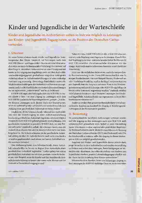 Vorschauseite 1: Kinder und Jugendliche in der Warteschleife