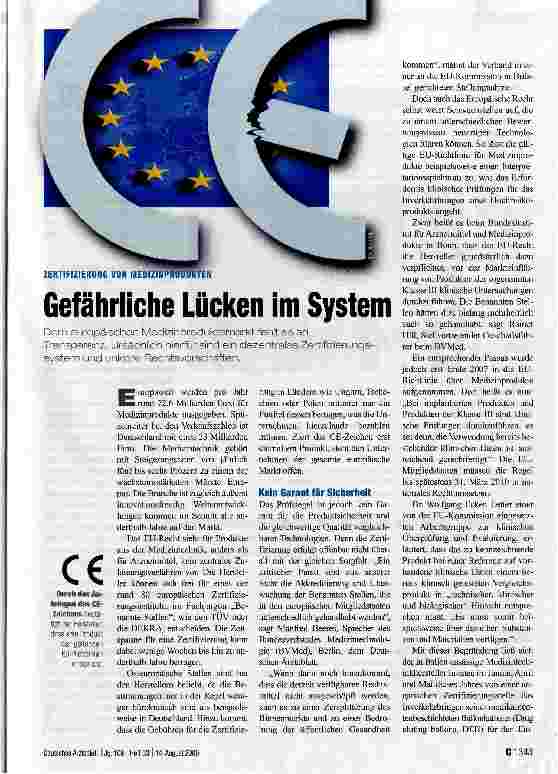 Vorschauseite 1: Gefährliche Lücken im System