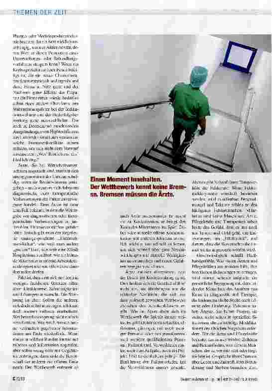 Vorschauseite 3: Was sich nicht rechnet, findet nicht statt