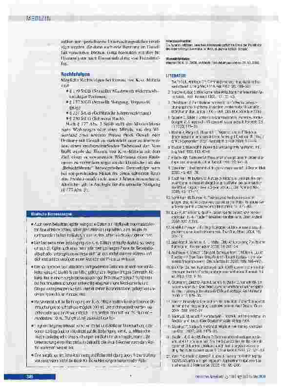 Vorschauseite 6: K. -o. -Mittel: Häufigkeit, Wirkungsweise, Beweismittelsicherung