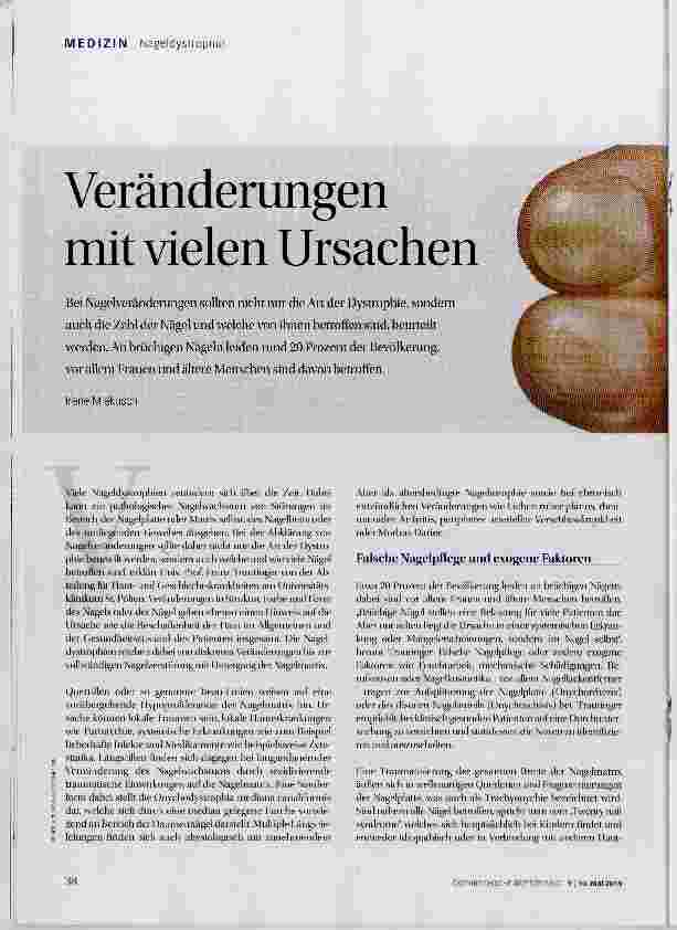 Vorschauseite 1: Veränderungen mit vielen Ursachen