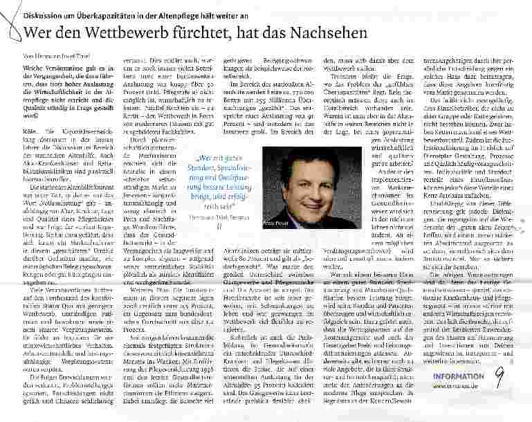 Vorschauseite 1: Wer den Wettbewerb fürchtet, hat das Nachsehen
