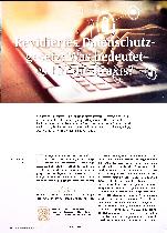 Vorschauseite 1: Revidiertes Datenschutzgesetz: Was bedeutet es für die Praxis?