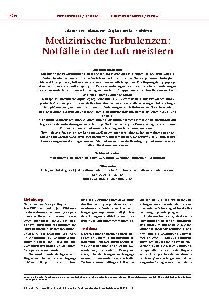 Vorschauseite 1: Medizinische Turbulenzen: Notfälle in der Luft meistern