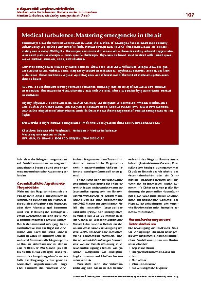 Vorschauseite 2: Medizinische Turbulenzen: Notfälle in der Luft meistern