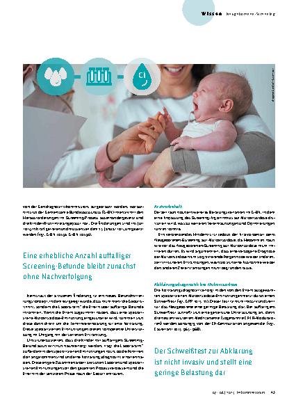 Vorschauseite 2: Mukoviszidose früh erkennen