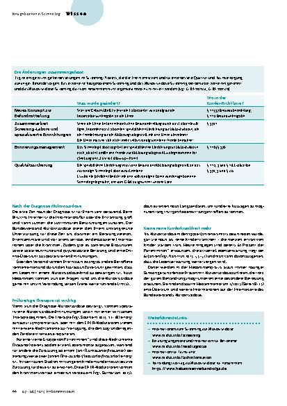 Vorschauseite 3: Mukoviszidose früh erkennen