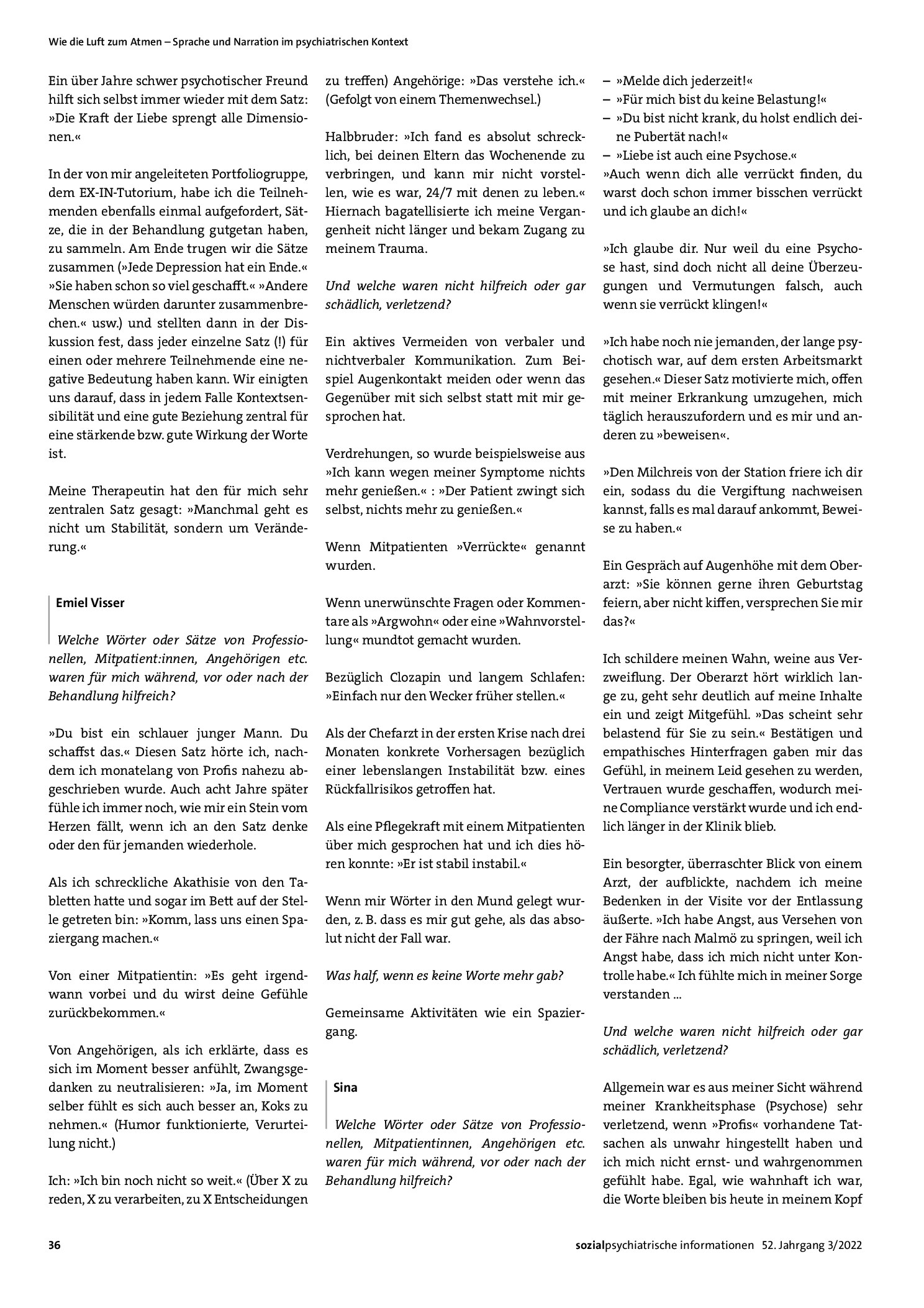 Vorschauseite 2: »Sie werden nie arbeiten können« – Von Sätzen, die in Krisen wichtig waren